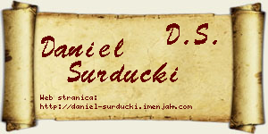 Daniel Surdučki vizit kartica